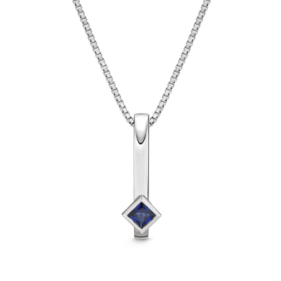 FPSUS02_SB Stack'em Up Sapphire Fashion Pendant