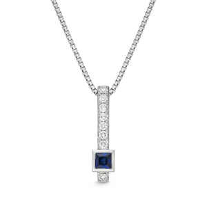 FPSUS04_SB Stack'em Up Sapphire Fashion Pendant