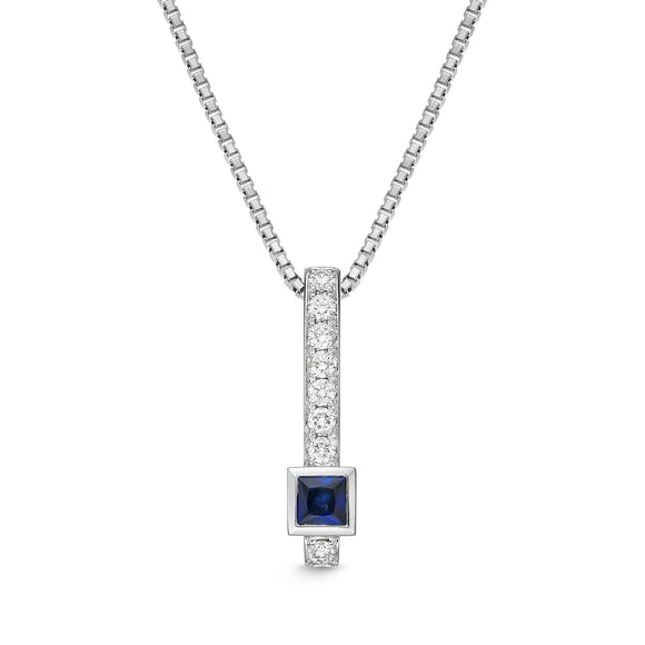 FPSUS04_SB Stack'em Up Sapphire Fashion Pendant