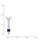 FPSUS04_SB Stack'em Up Sapphire Fashion Pendant
