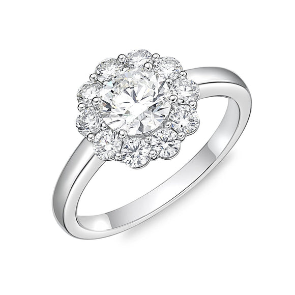 FRBM110_00 Blossom Diamond Illusion-setting Ring