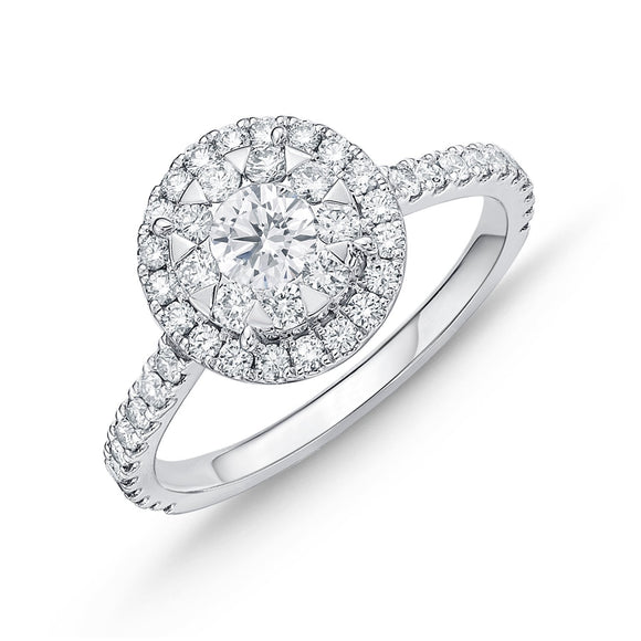 FRBQ103_00 Diamond Bouquets Engagement Ring