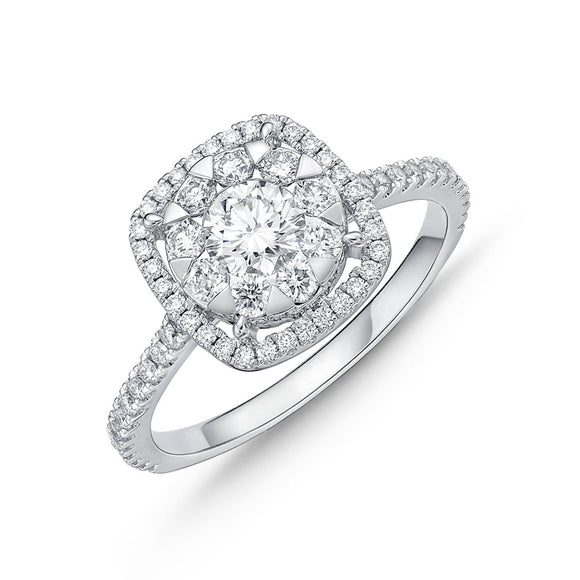 FRBQ116_00 Diamond Bouquets Engagement Ring