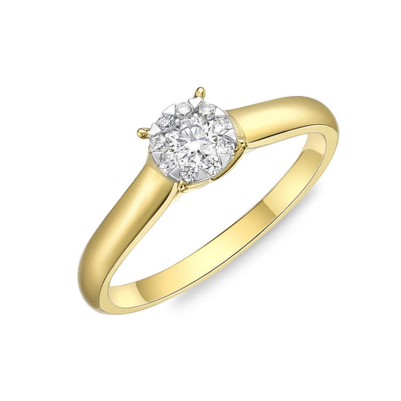 FRBQ142_00 Diamond Bouquets Engagement Ring