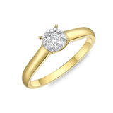 FRBQ142_00 Diamond Bouquets Engagement Ring