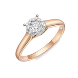 FRBQ143_00 Diamond Bouquets Engagement Ring