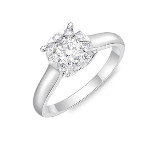 FRBQ145_00 Diamond Bouquets Engagement Ring