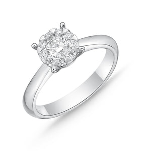 FRBQ157_00 Diamond Bouquets Engagement Ring