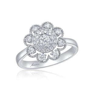 FRBQ173_00 Diamond Bouquets Fashion Ring
