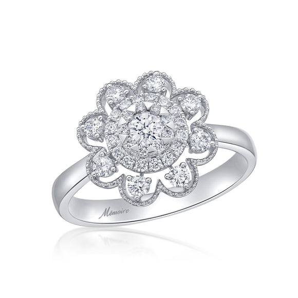 FRBQ173_00 Diamond Bouquets Fashion Ring