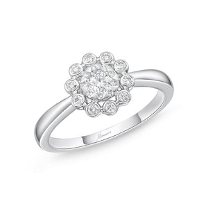 FRBQ174_00 Diamond Bouquets Fashion Ring