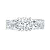 FRBQ178_00 Diamond Bouquets Engagement Ring