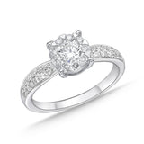 FRBQ180_00 Diamond Bouquets Engagement Ring