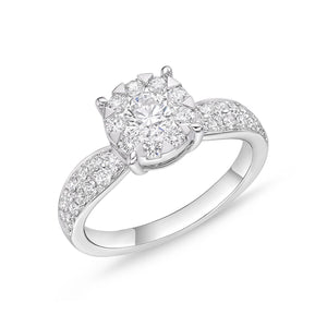 FRBQ181_00 Diamond Bouquets Engagement Ring