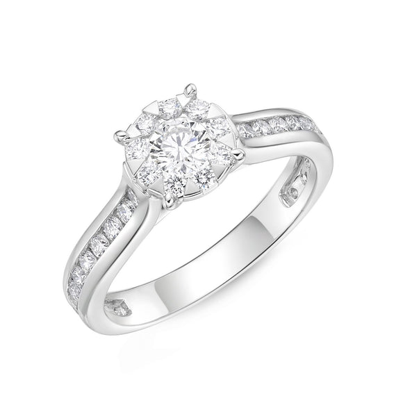 FRBQ182_00 Diamond Bouquets Engagement Ring