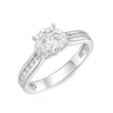 FRBQ182_00 Diamond Bouquets Engagement Ring