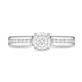 FRBQ183_00 Diamond Bouquets Engagement Ring