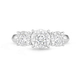 FRBQ185_00 Diamond Bouquets Engagement Ring