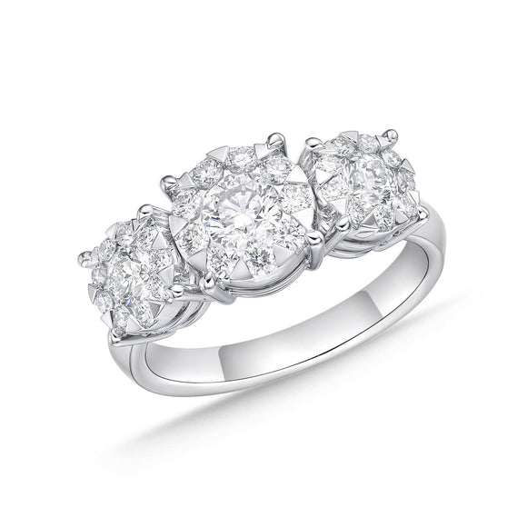 FRBQ186_00 Diamond Bouquets Engagement Ring