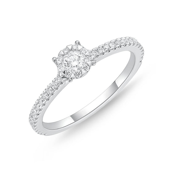 FRBQ190_00 Diamond Bouquets Engagement Ring