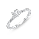 FRBQ190_00 Diamond Bouquets Engagement Ring