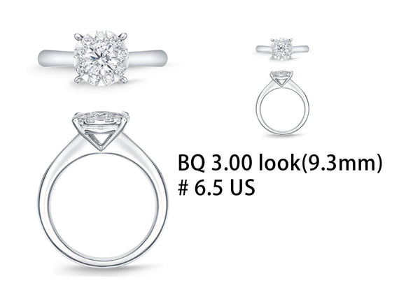 FRBQ192_00 Diamond Bouquets Engagement Ring