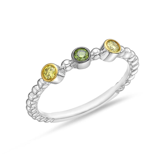 FRBZ101_GD Bezel Diamond Fashion Ring