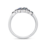 FRBZ103_SB Bezel Sapphire Fashion Ring