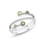FRBZ104_GD Bezel Diamond Fashion Ring