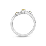FRBZ104_GD Bezel Diamond Fashion Ring
