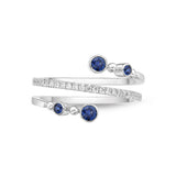 FRBZ104_SB Bezel Sapphire Fashion Ring