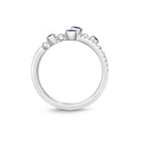 FRBZ104_SB Bezel Sapphire Fashion Ring