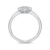 FRCU160_00 Cluster Illusion-setting Ring
