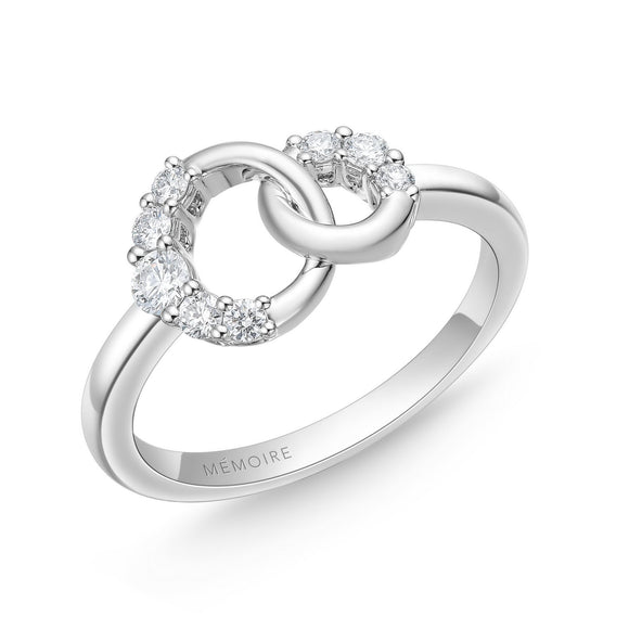 FRDC113_00 Diamond Circle Fashion Ring