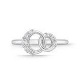 FRDC113_00 Diamond Circle Fashion Ring
