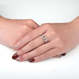 FRDC113_00 Diamond Circle Fashion Ring