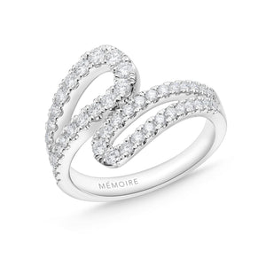 FRDD222_00 Diamond Line Fashion Ring
