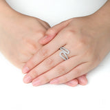 FRDD222_00 Diamond Line Fashion Ring