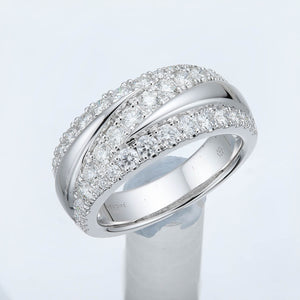 FRDD223_00 Diamond Line Fashion Ring