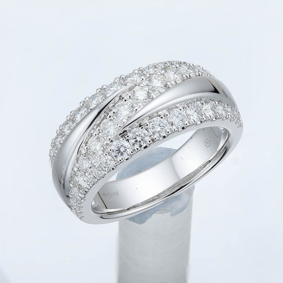FRDD223_00 Diamond Line Fashion Ring