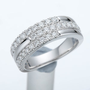 FRDD225_00 Diamond Line Fashion Ring