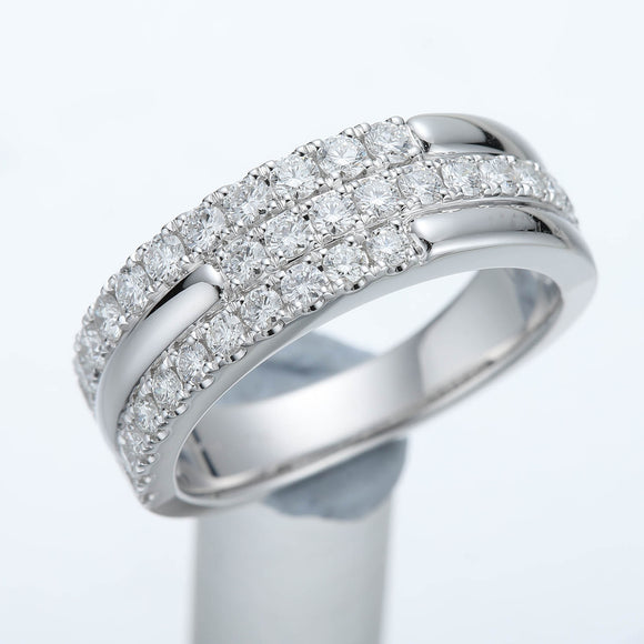 FRDD225_00 Diamond Line Fashion Ring