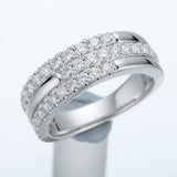 FRDD225_00 Diamond Line Fashion Ring