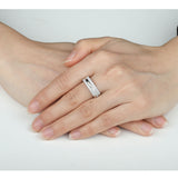 FRDD225_00 Diamond Line Fashion Ring
