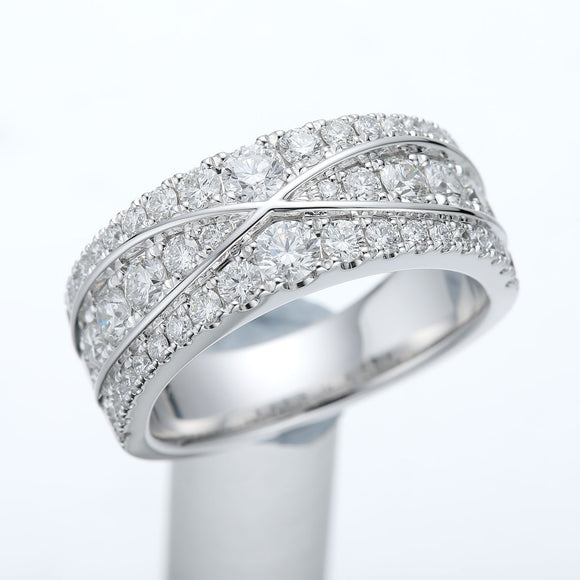 FRDD226_00 Diamond Line Fashion Ring