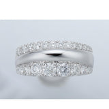 FRDD228_00 Diamond Line Fashion Ring