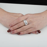 FRDD228_00 Diamond Line Fashion Ring