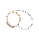 FREN101_CD Entwined Diamond Fashion Ring