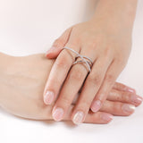FREN101_CD Entwined Diamond Fashion Ring