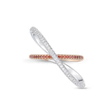 FREN102_CD Entwined Diamond Fashion Ring